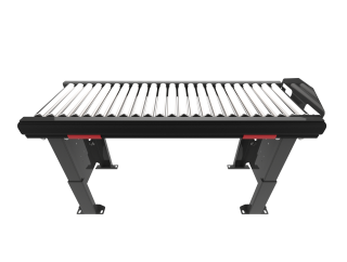 conveyor guard kit installed roller rack